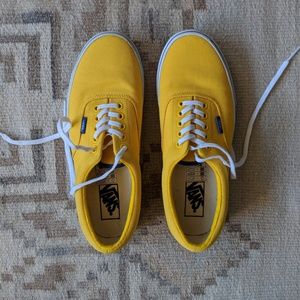 Blue and Yellow Vans